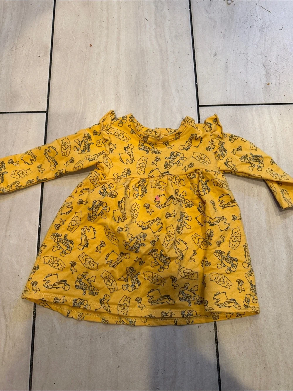 Yellow Baby/Toddler Dress with Playful Animal Print